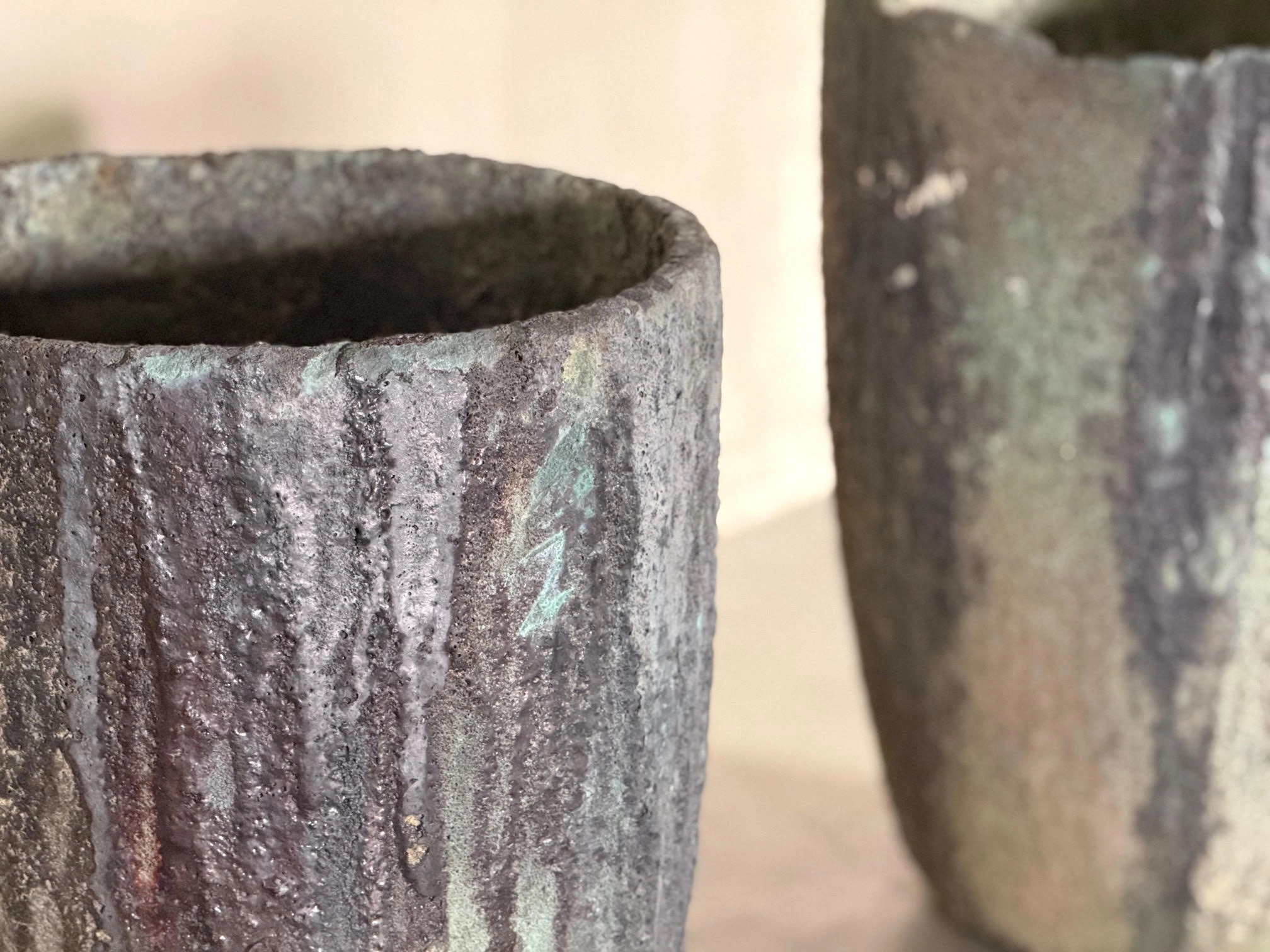 French Antique Large Crucibles - Image 5